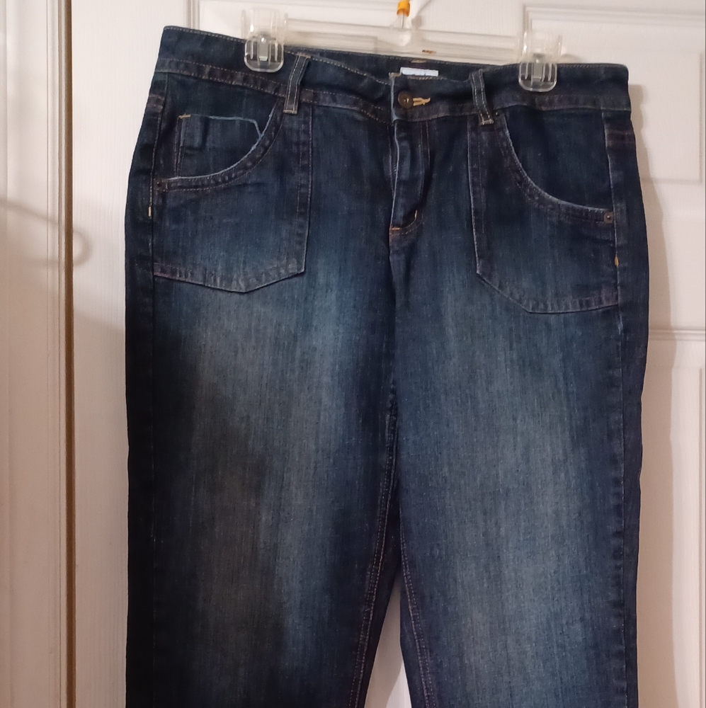 Women's liz&co. Blue Jeans Capri Size 12 Whisp